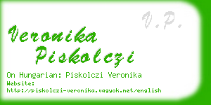 veronika piskolczi business card